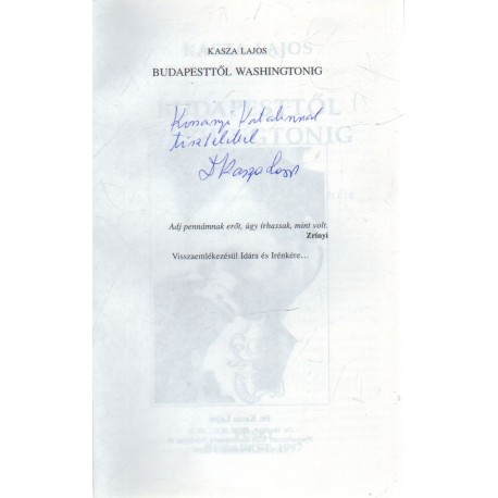 Budapesttől Washingtonig (dedikált)