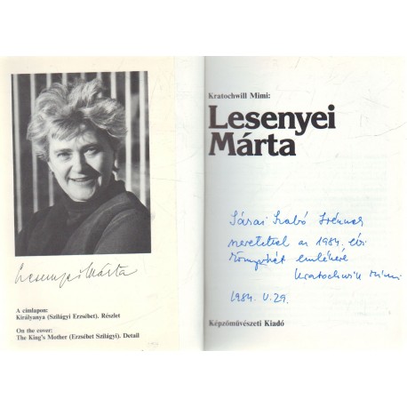 Lesnyei Márta (dedikált)