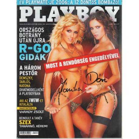 Playboy 2006. szeptember (dedikált)