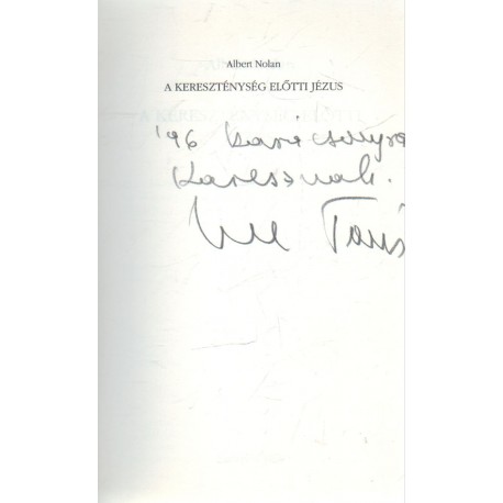 A kereszténység előtti Jézus (dedikált)
