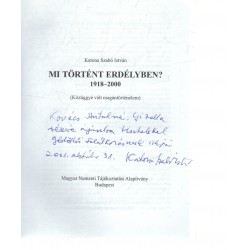 Mi történt Erdélyben? (dedikált)