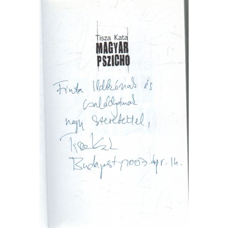 Magyar pszicho (dedikált)