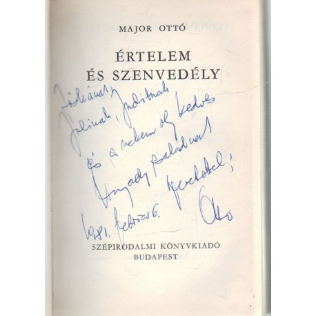 Értelem és szenvedély (dedikált)