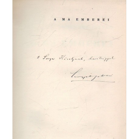 A ma emberei (dedikált)