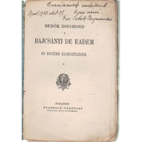 Bajcsányi De Eadem (dedikált)