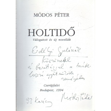 Holtidő (dedikált)