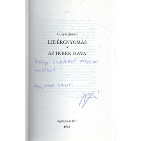 Lidércnyomás (dedikált)