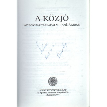 A közjó (dedikált)