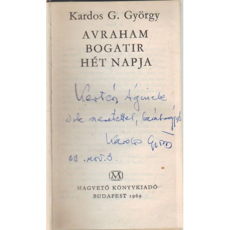 Avraham Bogatir hét napja (dedikált)