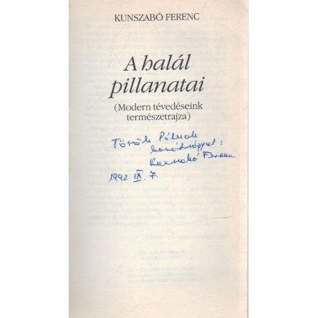 A halál pillanatai (dedikált)