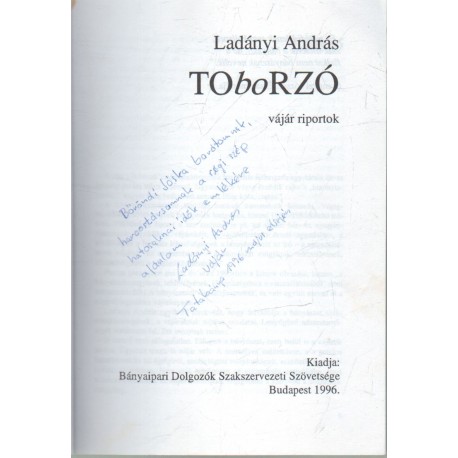 TOboRZÓ (dedikált)