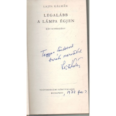 Legalább a lámpa égjen (dedikált)