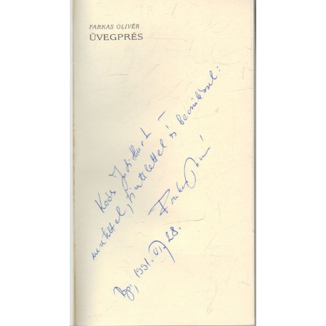 Üvegprés (dedikált)