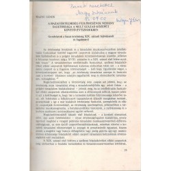 A hazai értelmiség fejlődésének néhány sajátossága a múlt század közepét követő évtizedekben (dedikált)