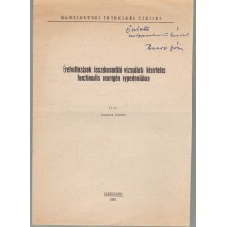 Érelváltozások összehasonlító vizsgálata kísérletes functionalis neurogén hypertoniában (dedikált)