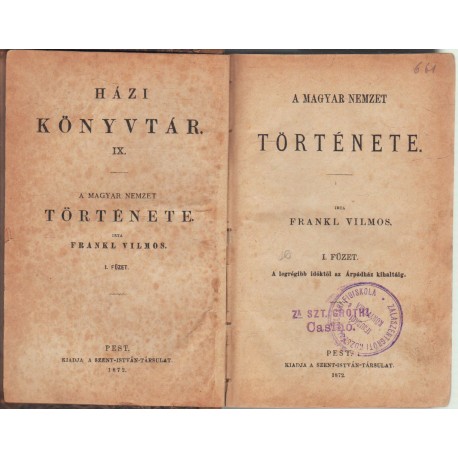 A magyar nemzet története (I-II.)