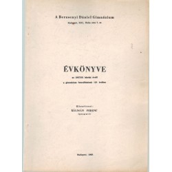 Berzsenyi Dániel Gimnázium évkönyve az 1967/68-es iskolai évről