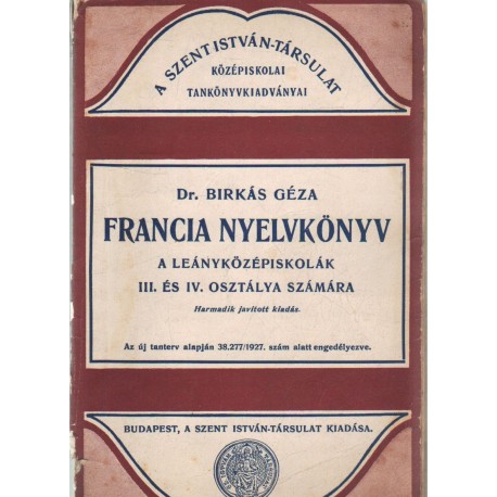 Francia nyelvkönyv