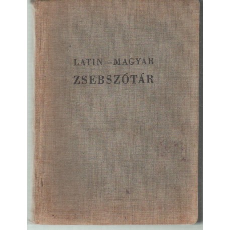 Latin-magyar zsebszótár