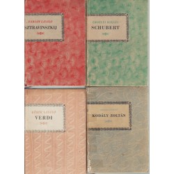 Zenei könyvek (15 db)