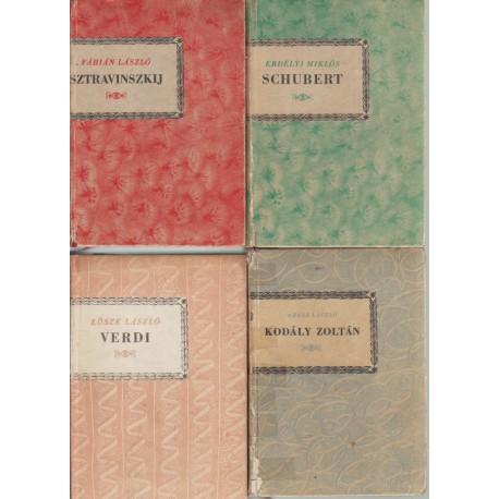 Zenei könyvek (15 db)