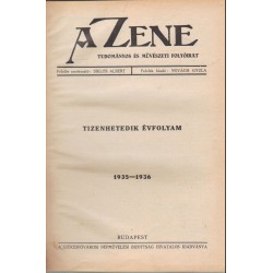 A zene - Tudományos és művészeti folyóirat