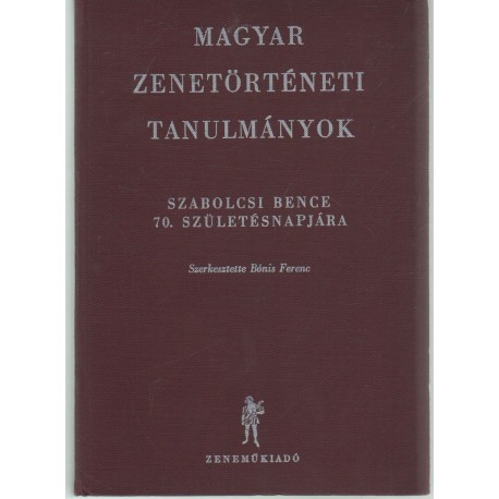 Magyar zenetörténeti tanulmányok