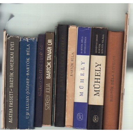 Bartók Béla zenei könyvei (16 db.)