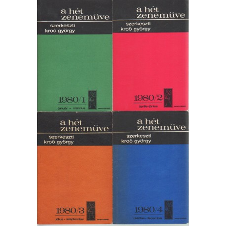 A hét zeneműve 1973. teljes (4 db.)