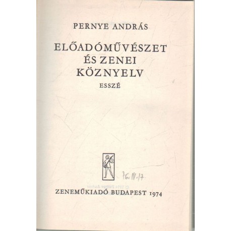 Előadóművészet és zenei köznyelv