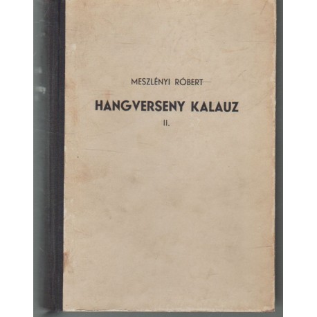 Hangverseny kalauz II.