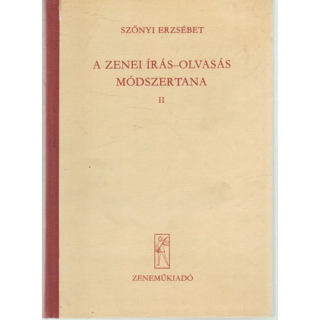 A zenei írás-olvasás módszertana II.