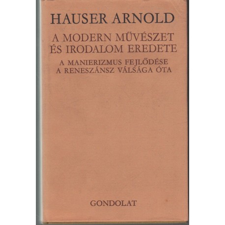 A modern művészet és irodalom eredete