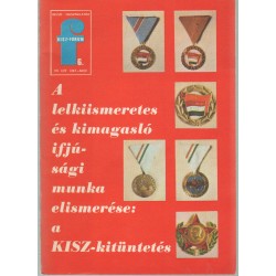 A lelkiismeretes és kimagasló ifjúsági munka elismerése: a KISZ-kitüntetés