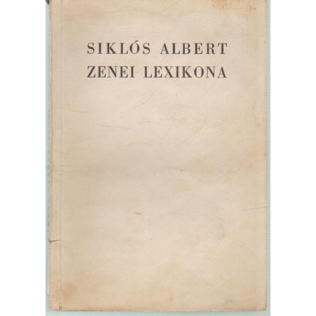 Siklós Albert Zenei lexikona