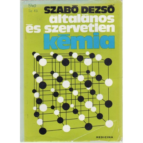 Általános és szervetrlen kémia