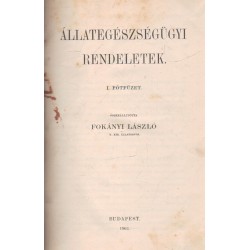 Állategészségügyi rendeletek (I. pótfüzet)