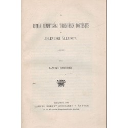 A román nemzetiségi törekvések története és jelenlegi állapota I.