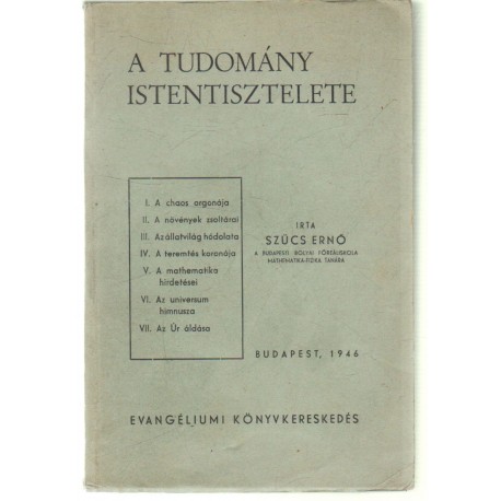 A tudomány istentisztelete