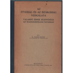 Az ittasság és az iszákosság vizsgálata
