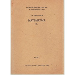 Matematika III.