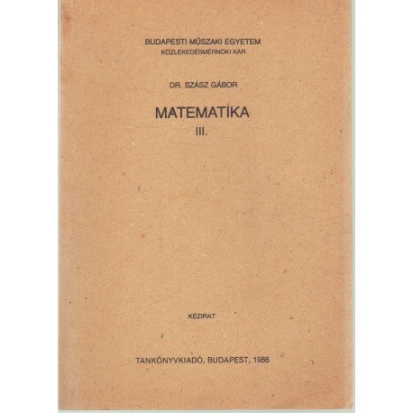 Matematika III.