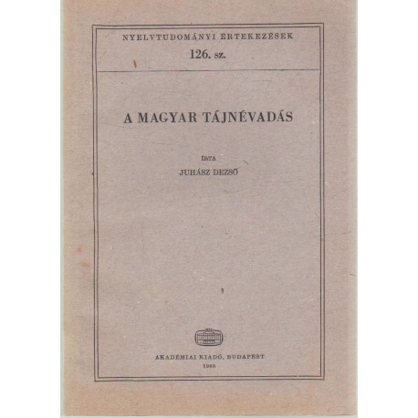 A magyar tájnévadés