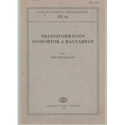 Transzformációs csoportok a magyarban