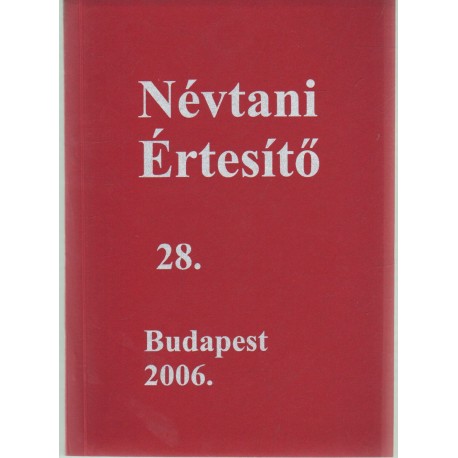 Névtani értesítő