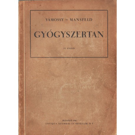 Gyógyszertan
