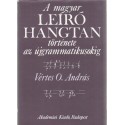 A magyar leíró hangtan története az újgrammatikusokig