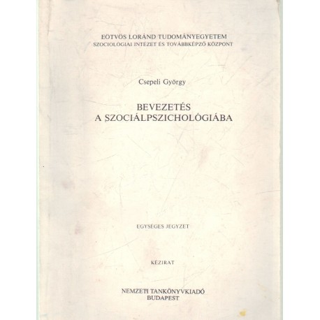 Bevezetés a szociálpszichológiába