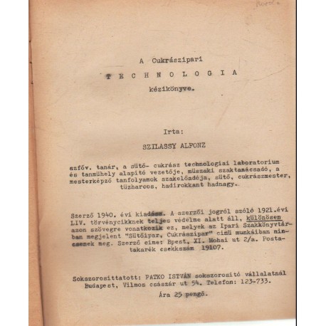 A cukrászipari technológia kézikönyve I-III. rész egyben