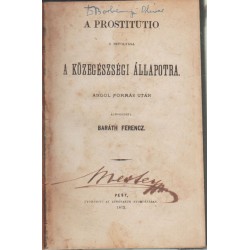 A prostitutio s befolyása a közegészségi állapotra